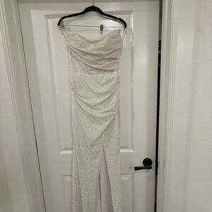 Sparkling Cream Wedding Gown